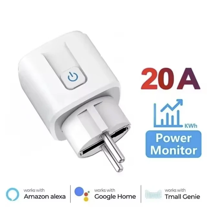 Розумна розетка tuya smart life 20a, smart plug wifi