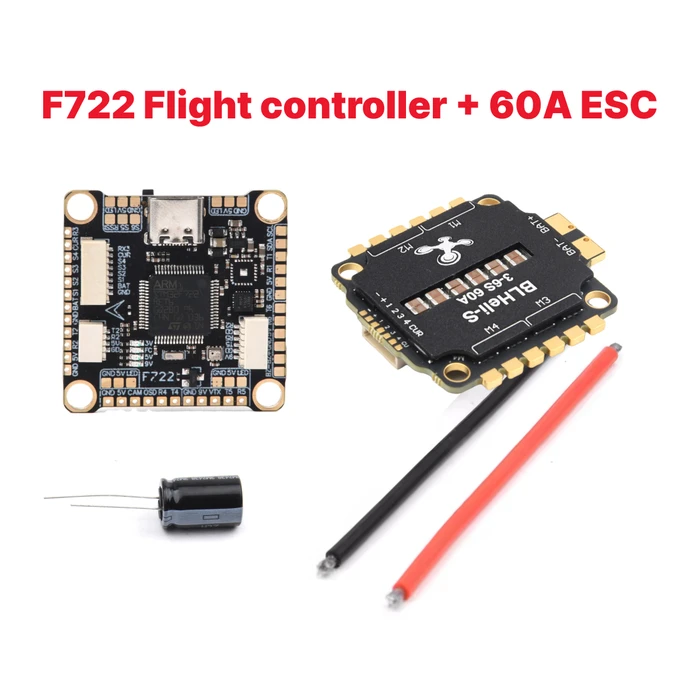 F7 Flight Controller DAKEFPVF722 4-in-1 60A BLHeli-S ESC