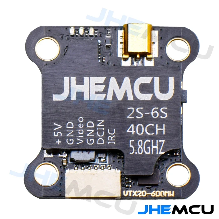 JHEMCU 20-600 — FPV відеопередавач 5.8GHz 600mW (40CH, 20x20мм)